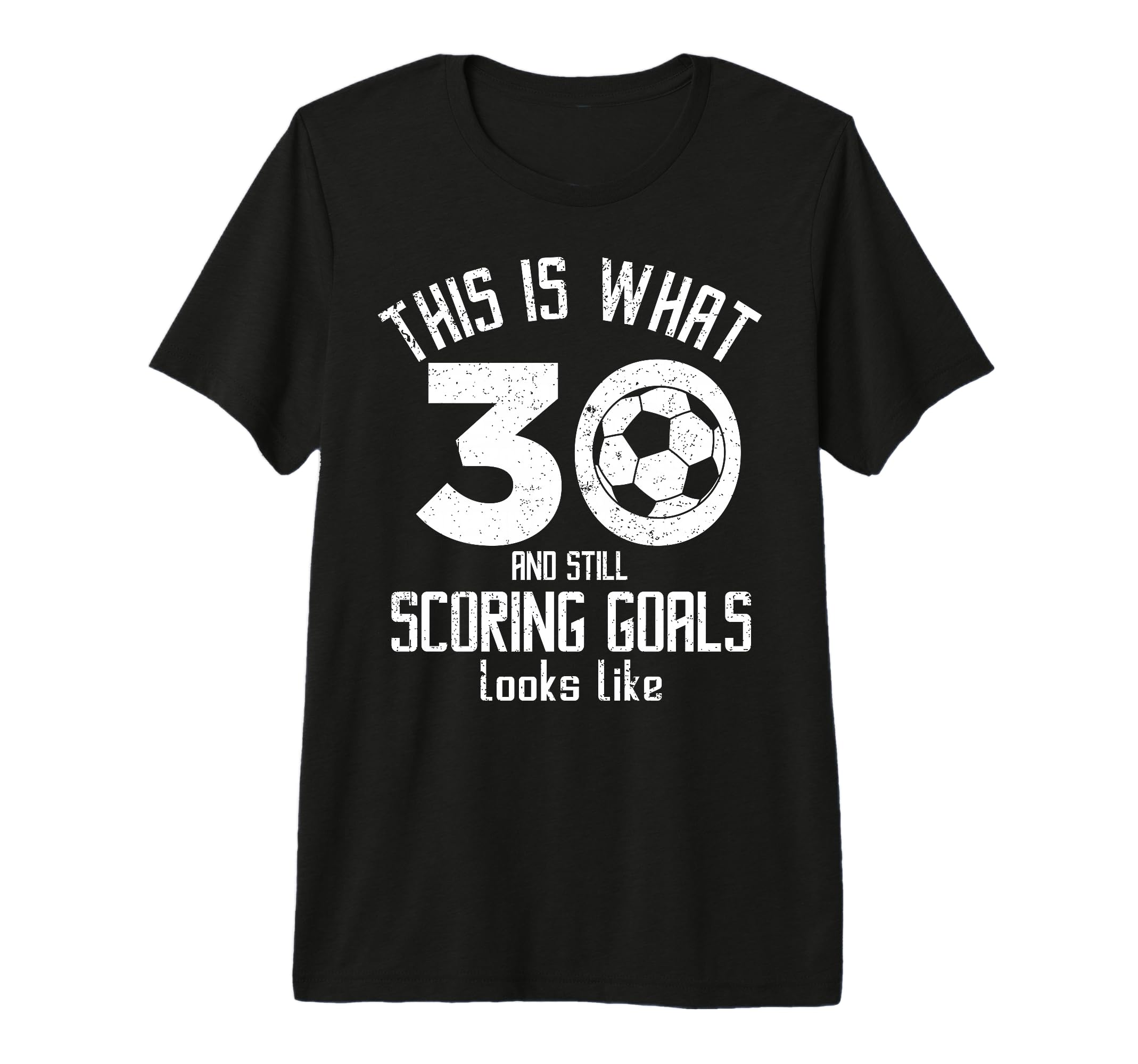 Funny Soccer 30Th Birthday 30 Years Old T-Shirt - Graphic Print for Adults
