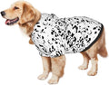 Dalmatian Hoodie, Cute Halloween Cosplay Winter Costume With Pocket, Dalmatians Print Clothes for Medium Large Dogs XXX-Large