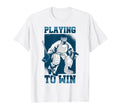 Playing To Win Hockey Goalie Sports T-Shirt - Novelty Apparel for Adults