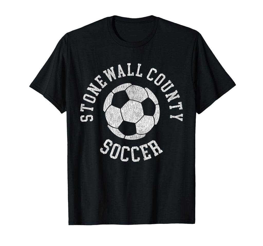 Stonewall County Soccer Distressed T-Shirt - Aesthetic Graphic for Adults