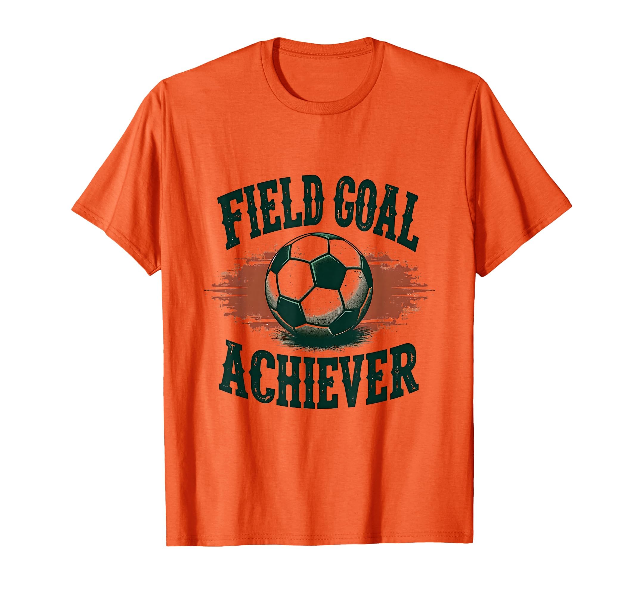 Field Goal Achiever Soccer T-Shirt - Fun Novelty Design for Adults