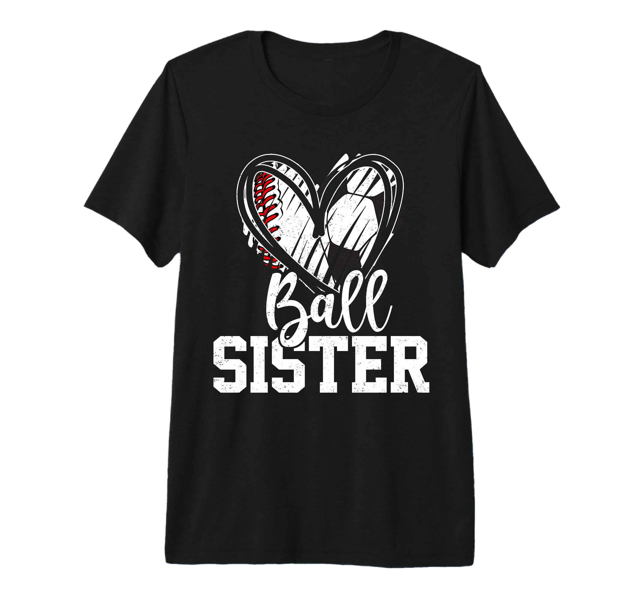 Ball Sister Baseball Soccer Sister Tri T-Shirt - Aesthetic Graphic Unisex