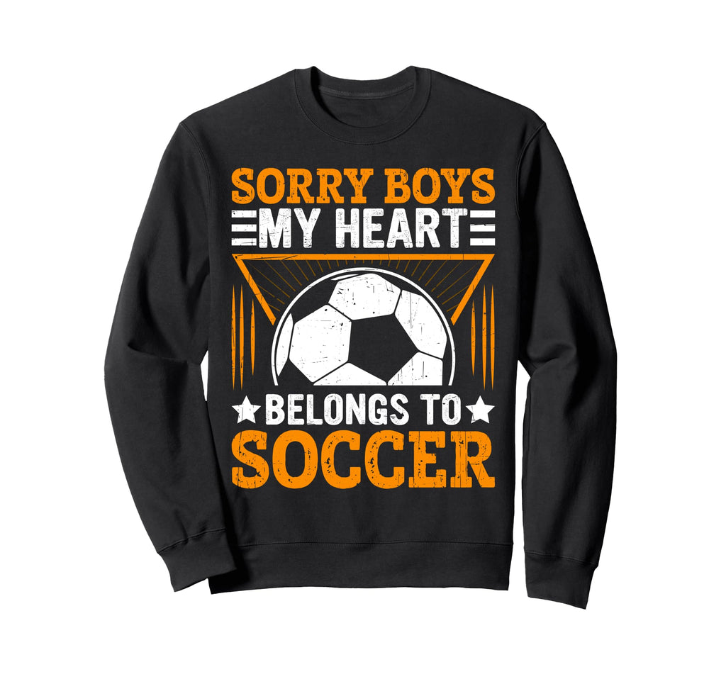 Sorry My Heart Belongs To Soccer Play T-Shirt - Trendy Graphic for Adults