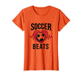 Soccer Heart Beats Passionate Fan T-Shirt - Minimalist Print for Adults