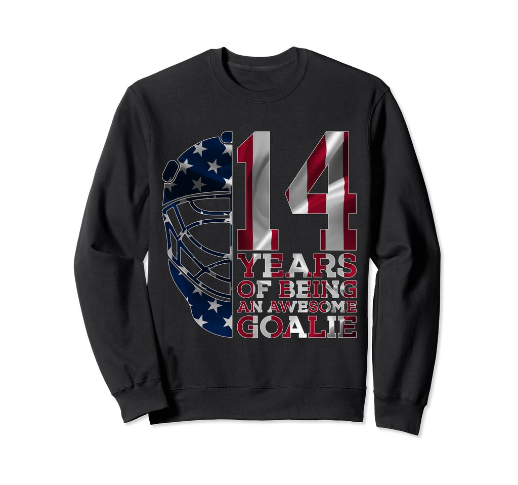Goalkeeper 14 Years Awesome Goalie Sweatshirt - Streetwear Style Unisex