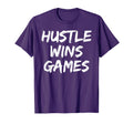 Sports Practice Hustle Wins Games T-Shirt - Custom Art Print Unisex