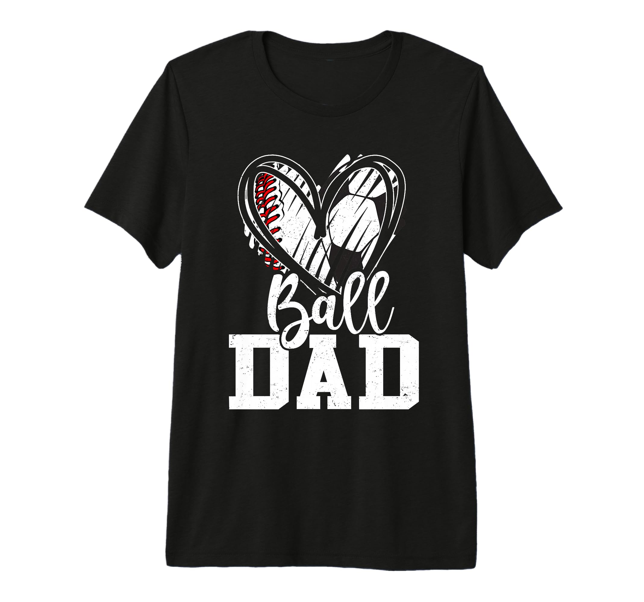 Ball Dad Baseball Soccer Dad Fathers T-Shirt - Custom Art Print Men Women