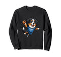 Watermelon Soccer Player Number 7 Sports Sweatshirt - Graphic Print Unisex