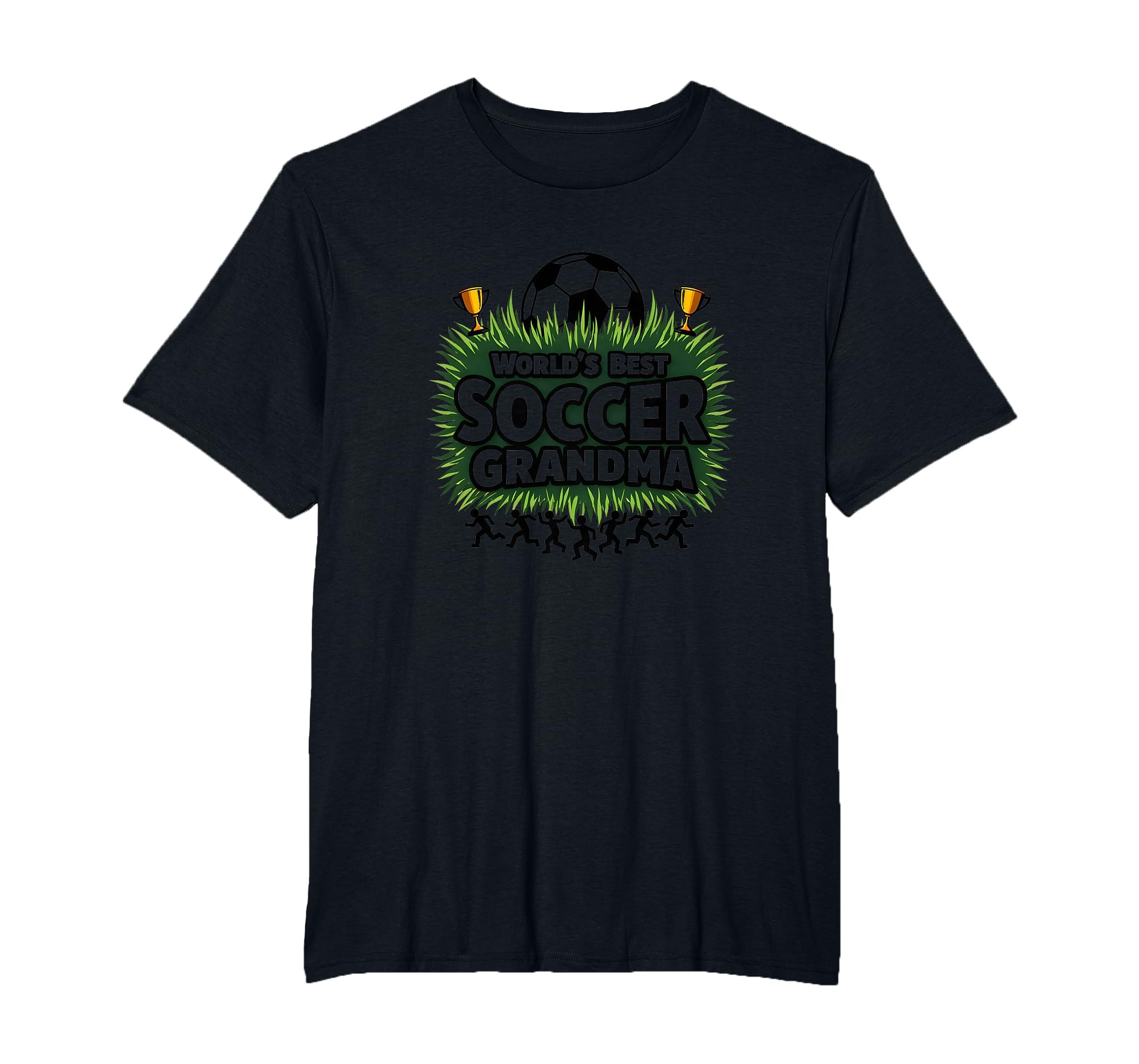 Worlds Best Soccer Grandma Champion Mens T-Shirt - Trendy Graphic Unisex