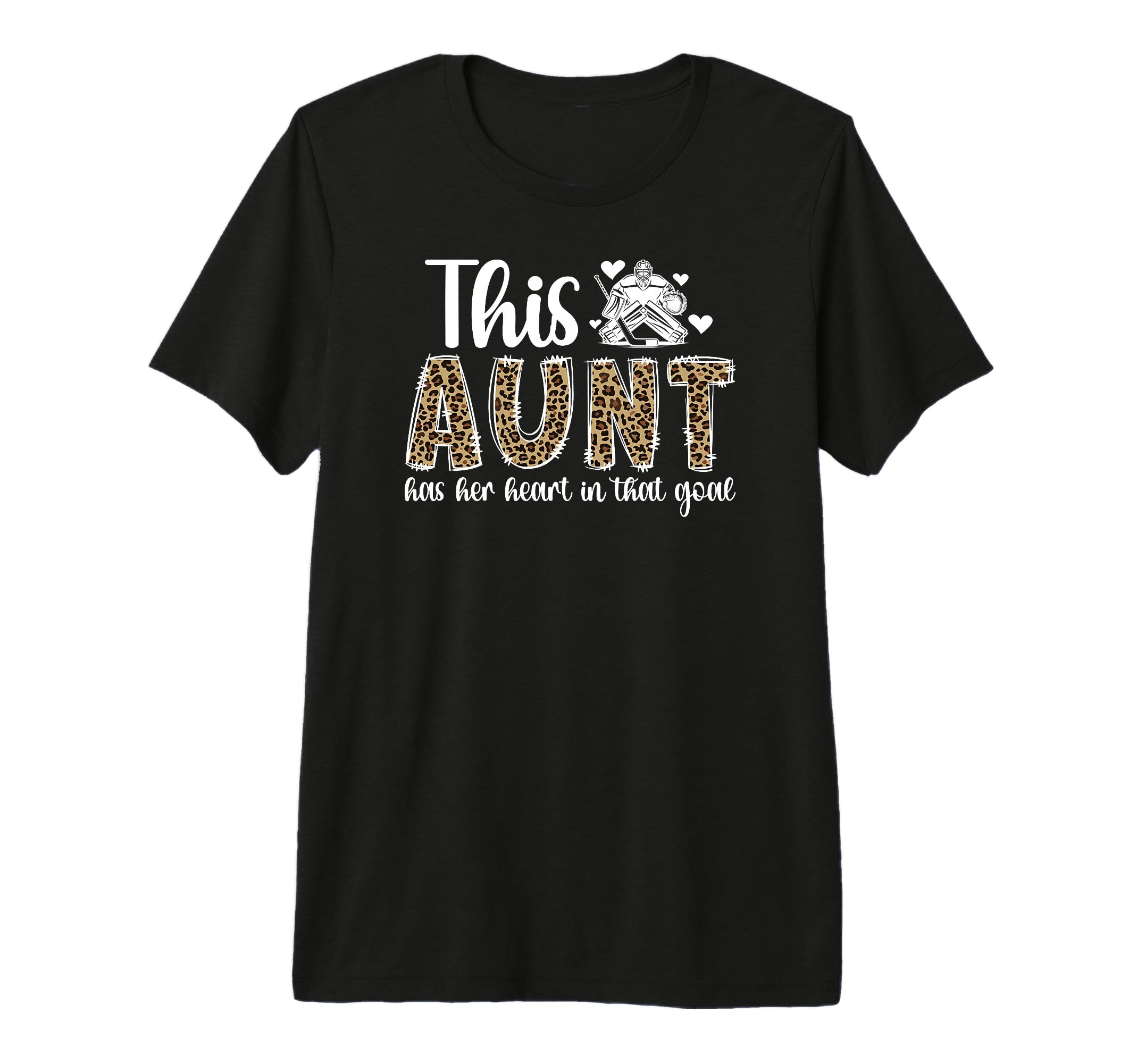 Proud Hockey Goalie Aunt Hockey T-Shirt - Aesthetic Graphic Unisex