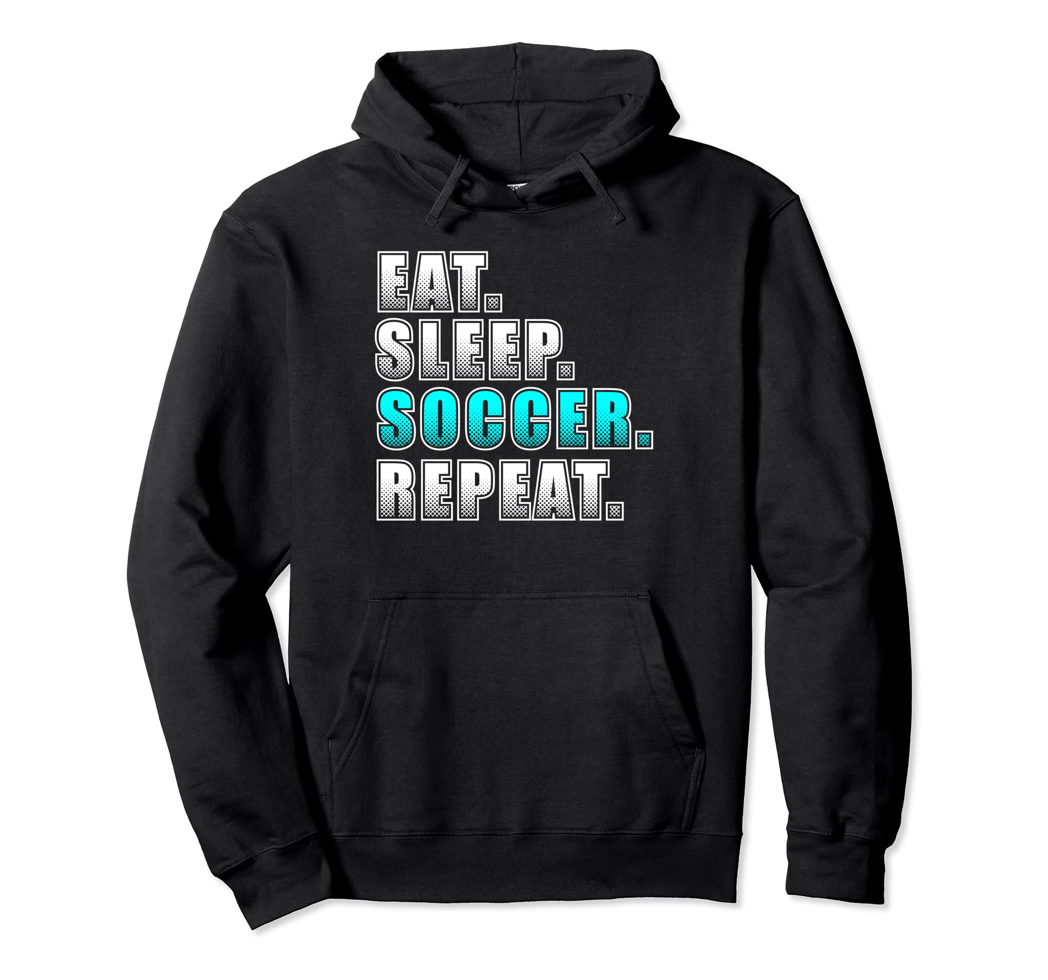 Soccer Player Soccer Fan Eat Hoodie - Casual Everyday Wear for Adults