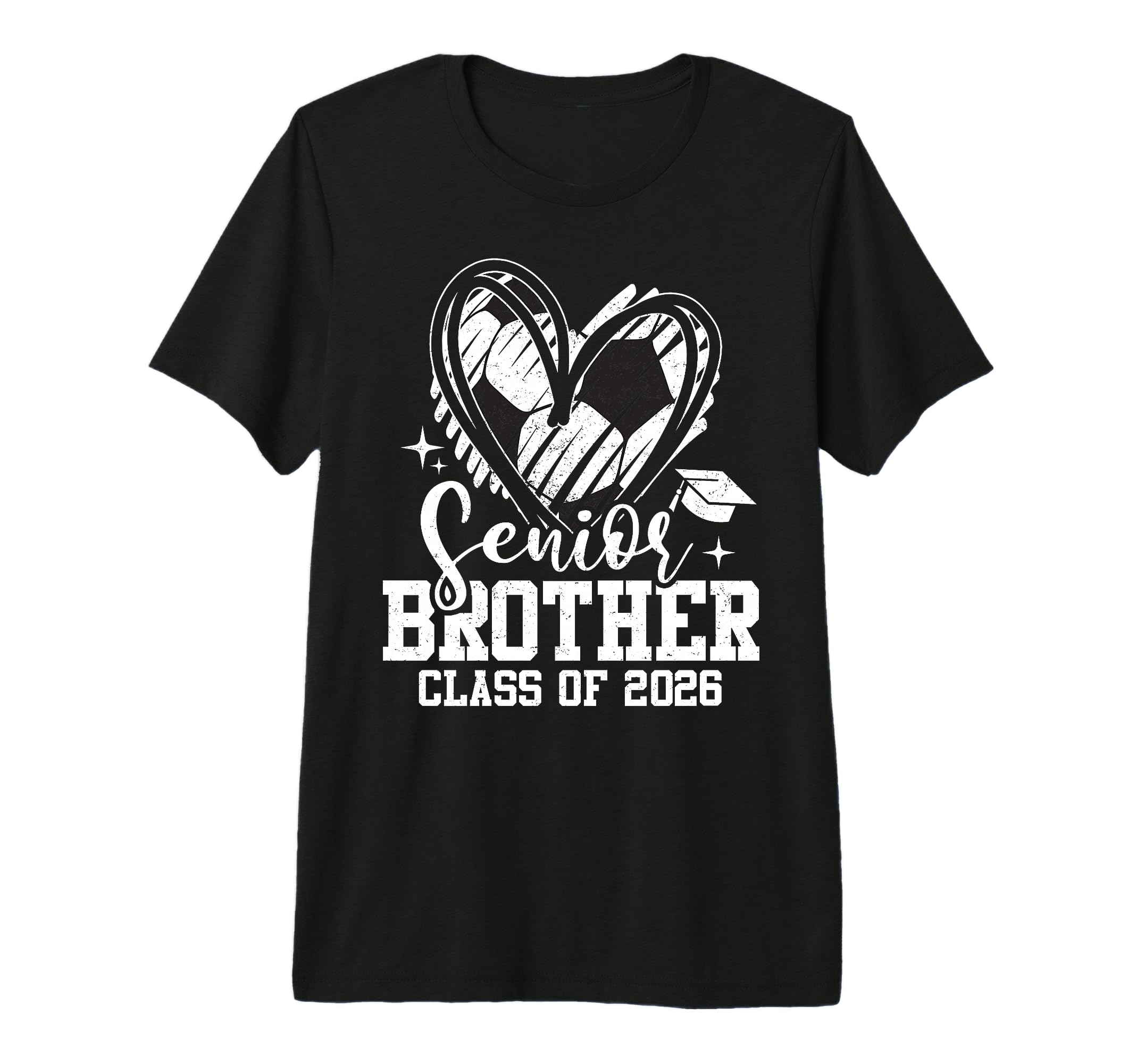 Senior Brother Class 2026 Soccer T-Shirt - Custom Art Print for Adults