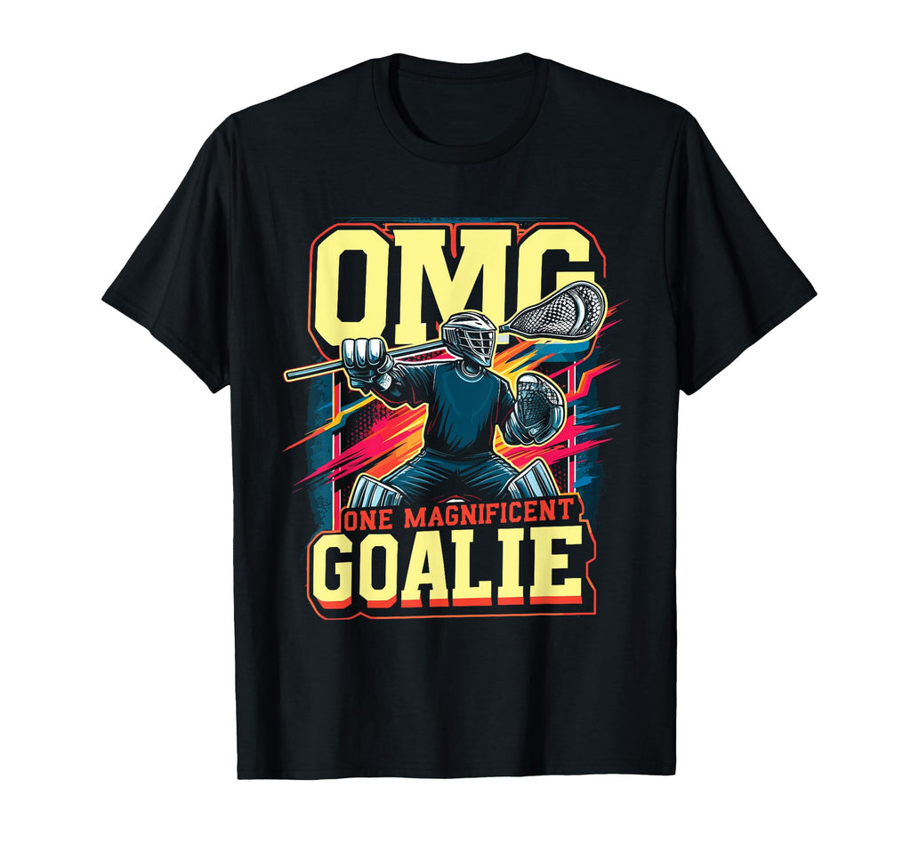 Goalkeeper Lacrosse Goalie Lacrosse T-Shirt - Aesthetic Graphic for Adults