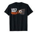 Football Player Inspirational Goals T-Shirt - Minimalist Print Unisex