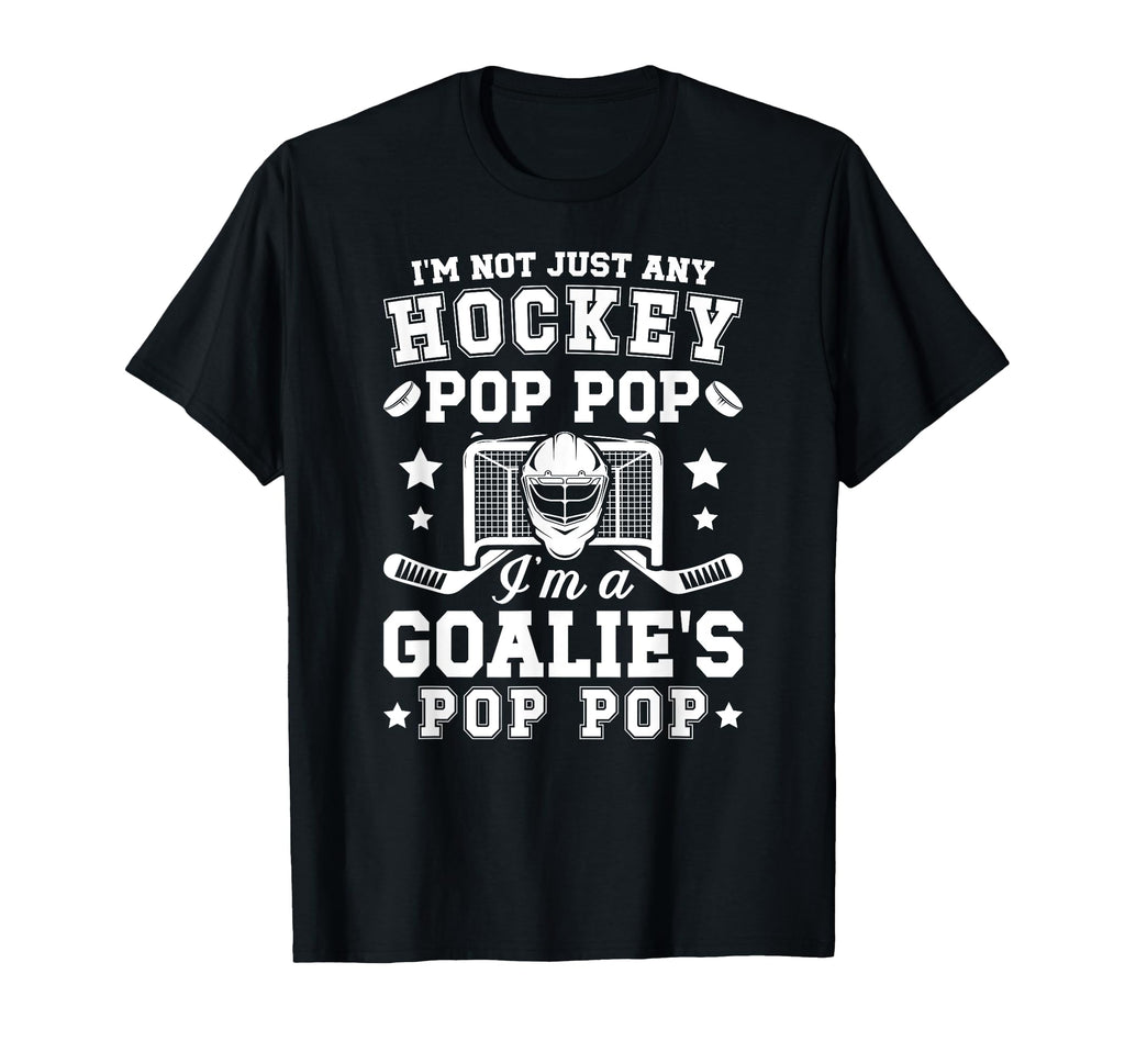 Im Hockey Goalie Pop Pop Ice Hockey T-Shirt - Graphic Print for Adults