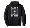 Ill Be My Office Lacrosse Hoodie - Casual Everyday Wear Men Women