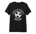 Lasalle County Soccer Distressed 90S T-Shirt - Novelty Apparel for Adults