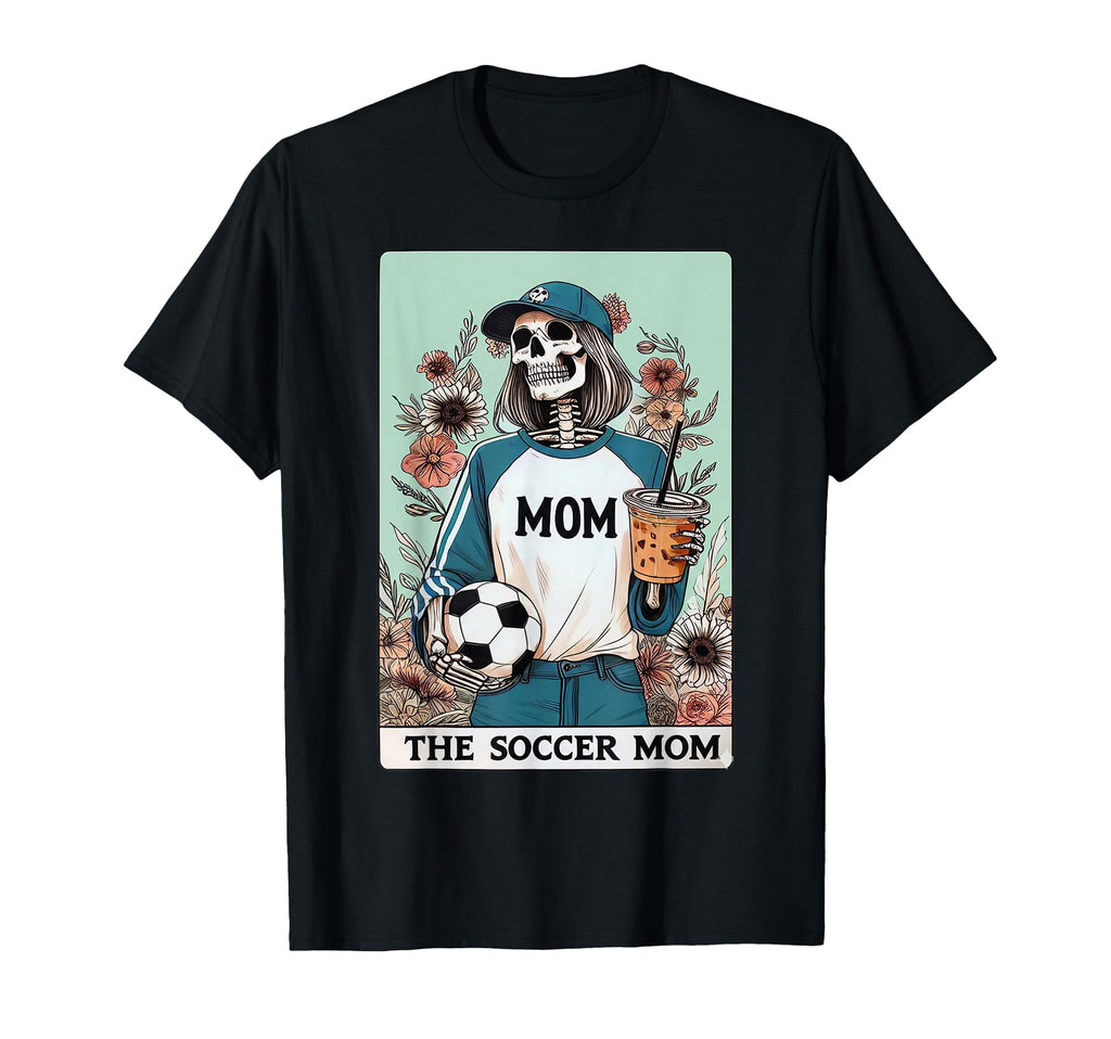 Soccer Mom Tarot Card Halloween T-Shirt - Unique Graphic for Adults