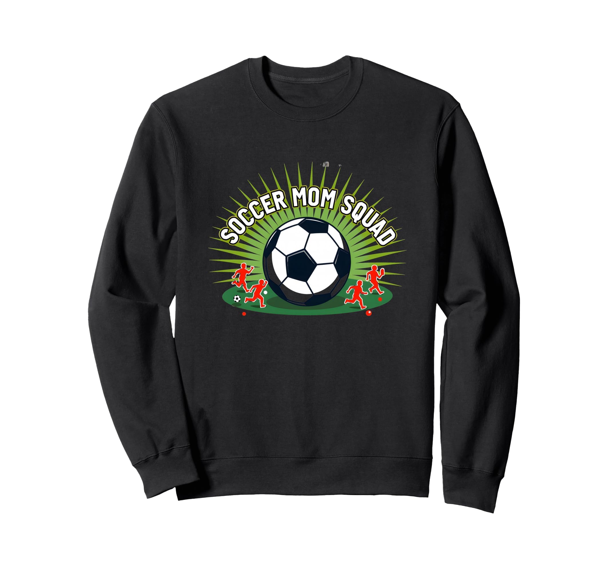 Soccer Mom Squad Sporty Sweatshirt - Casual Everyday Wear for Adults