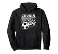 Cousin Birthday Soccer Grunge Theme Hoodie - Casual Everyday Wear Men Women