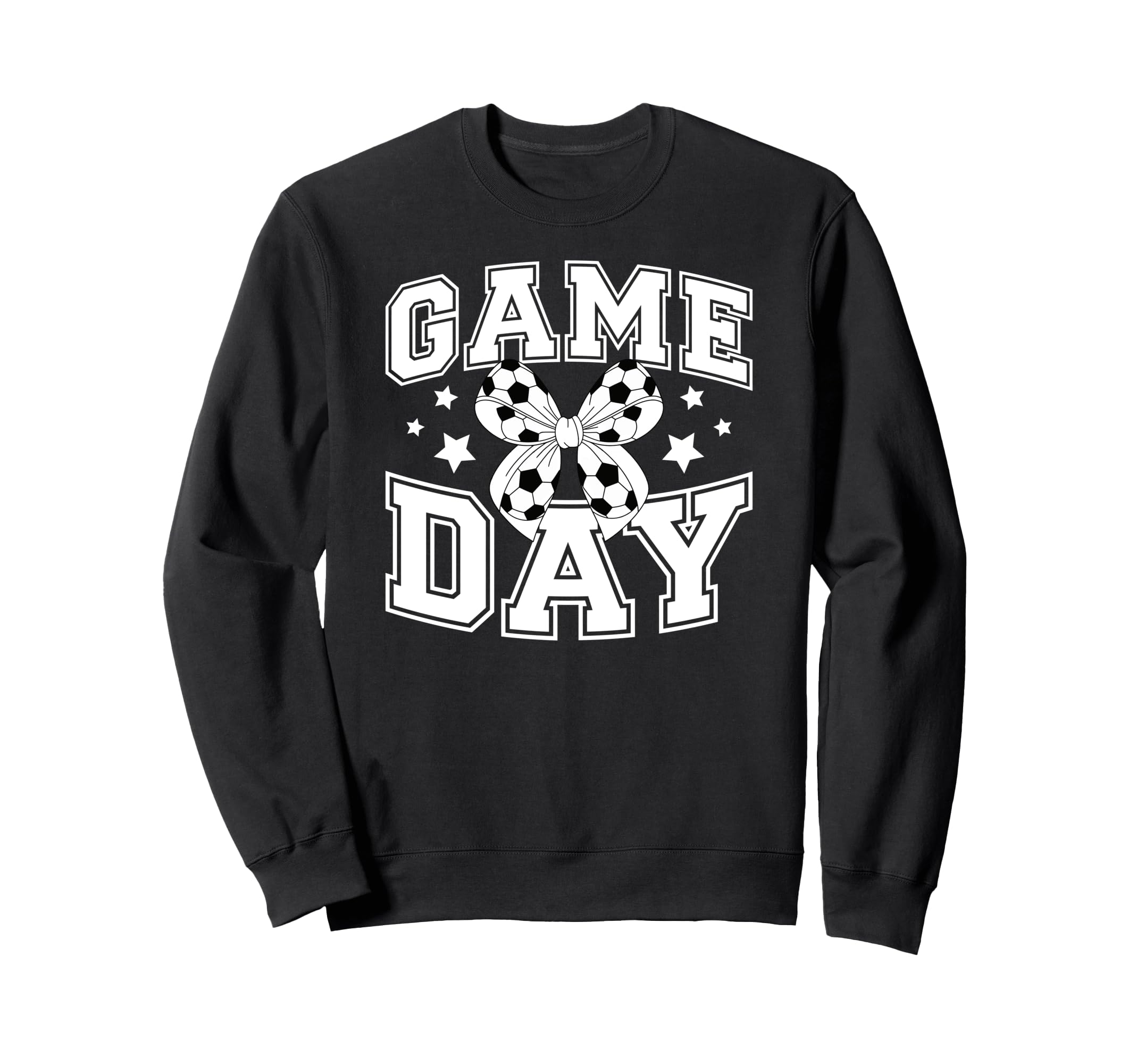 Game Day Coquette Soccer Game Day Sweatshirt - Novelty Apparel for Adults