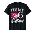 Its My Six 6Th Birthday Volleyball T-Shirt - Minimalist Print for Adults