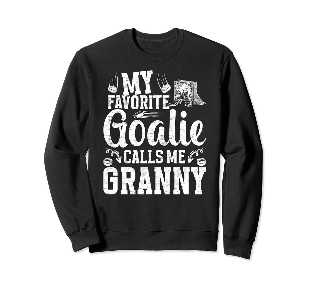 Favorite Ice Hockey Goalie Granny Ice Sweatshirt - Streetwear Style Unisex