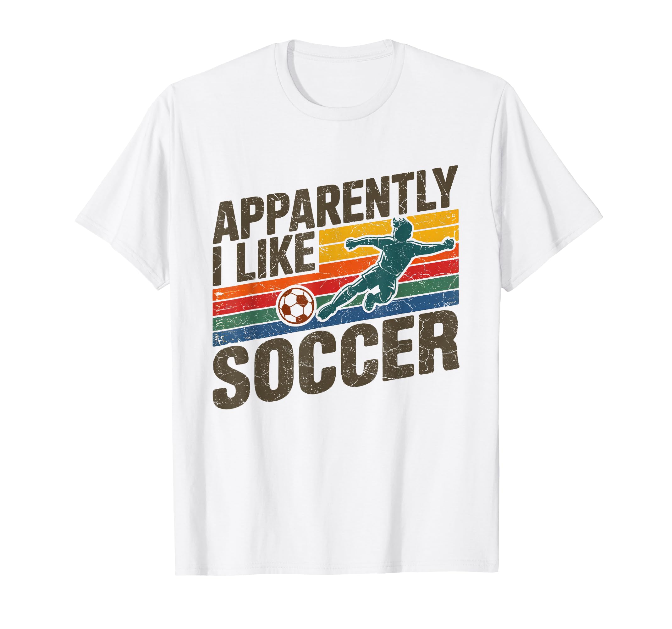Apparently I Like Soccer Season Funny T-Shirt - Aesthetic Graphic Unisex