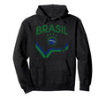 Brazil Gift Flag Brazilian Fan Samba Hoodie - Minimalist Print Men Women
