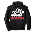 Ball Grandma Heart Soccer Hoodie - Fun Novelty Design for Adults