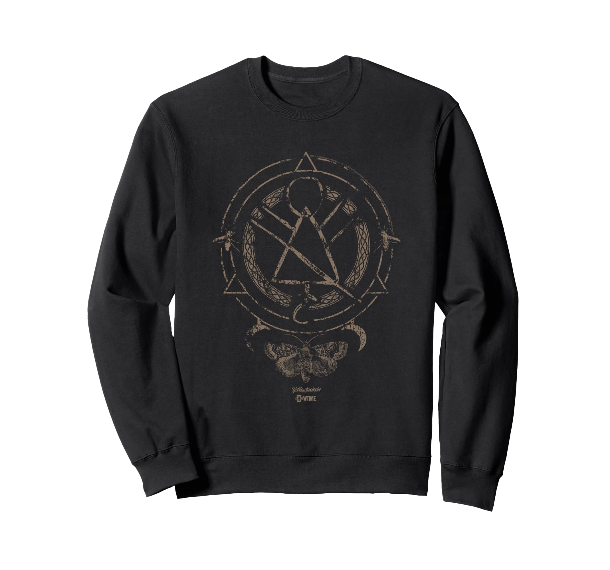 Yellowjackets Distressed Symbol Sweatshirt - Casual Everyday Wear Men Women