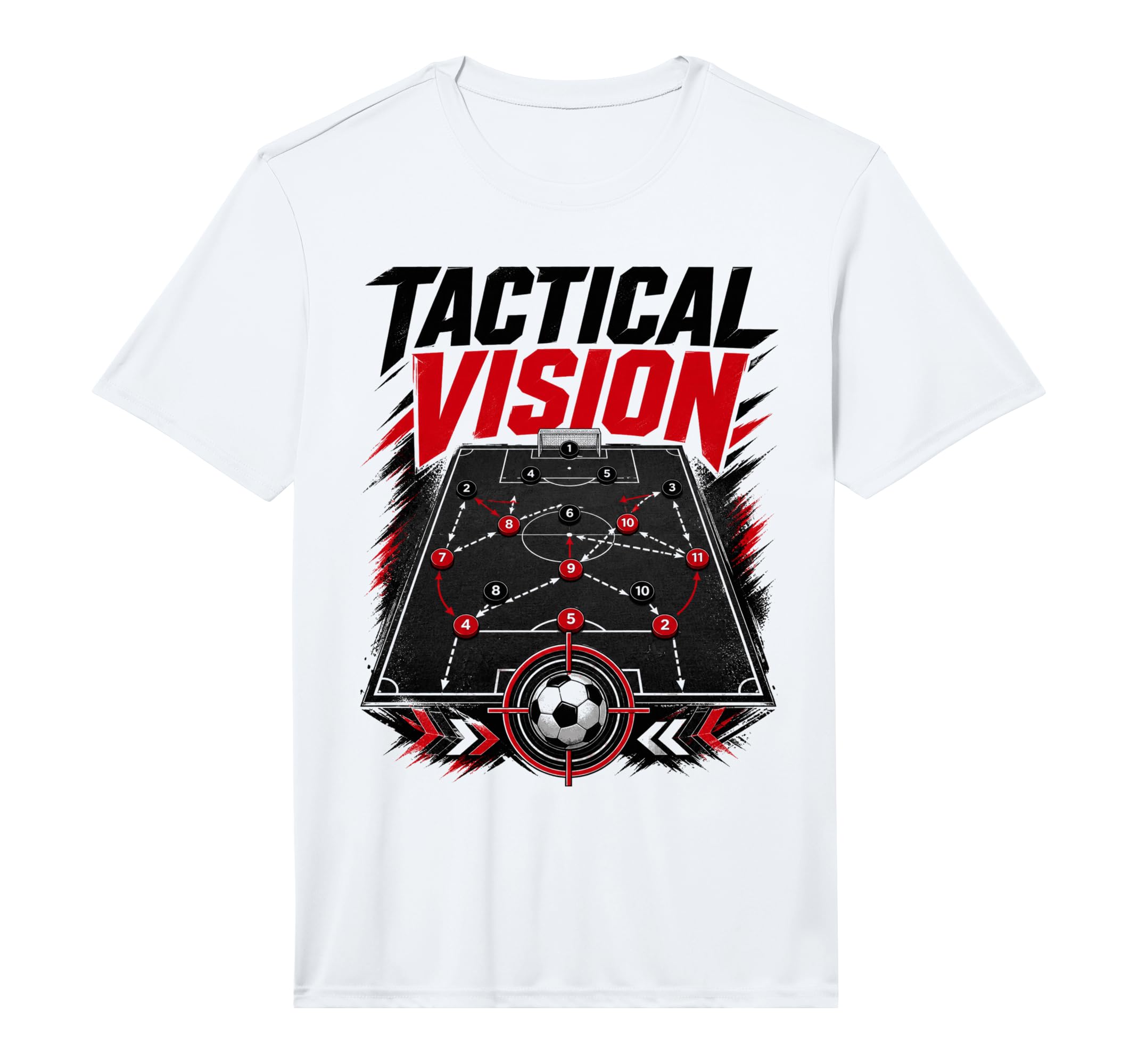 Mens Football Collection Soccer Tactical T-Shirt - Streetwear Style Unisex