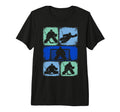 Ice Hockey Goalkeeper Tri Blend T-Shirt - Aesthetic Graphic Unisex