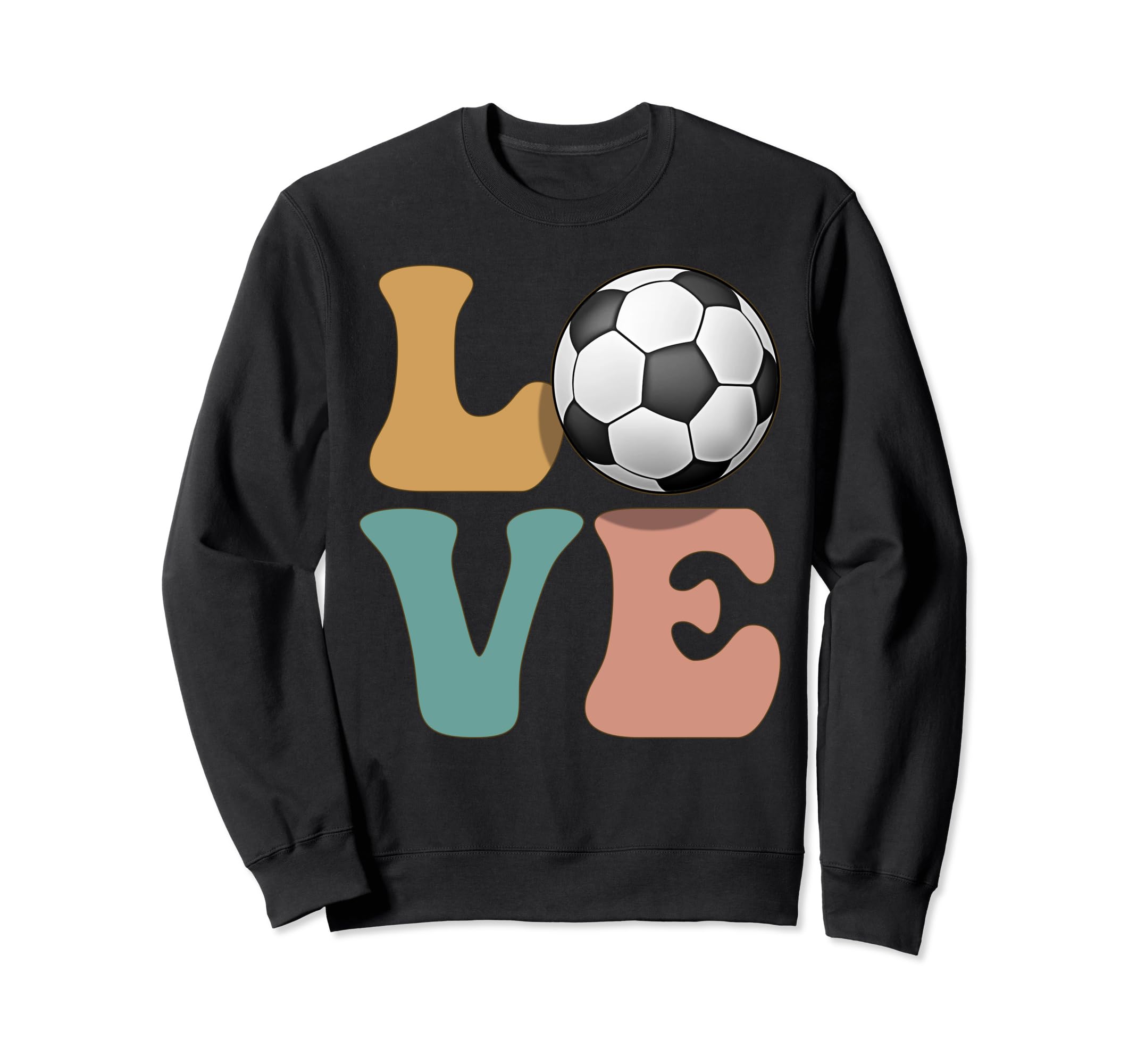 Soccer Player Love Sweatshirt - Graphic Print for Adults