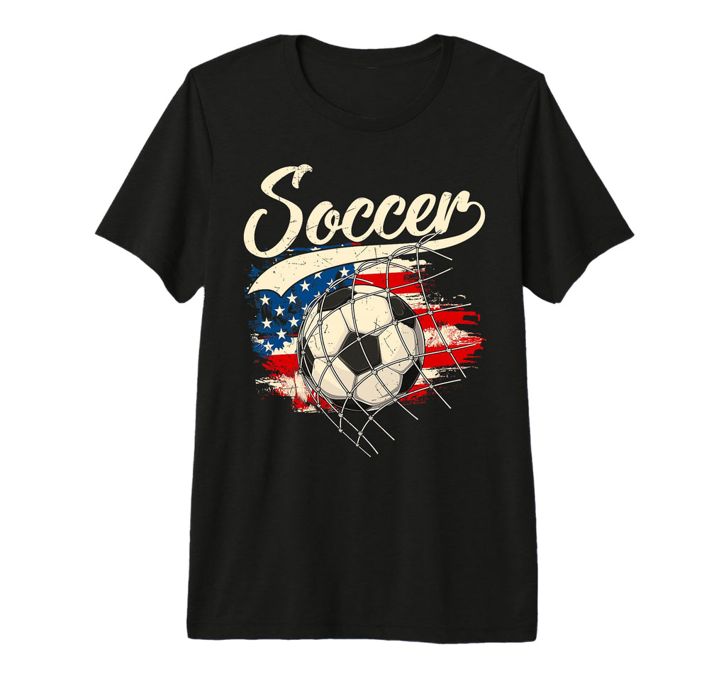 Soccer Independence Day 4Th July Tri T-Shirt - Minimalist Print Unisex