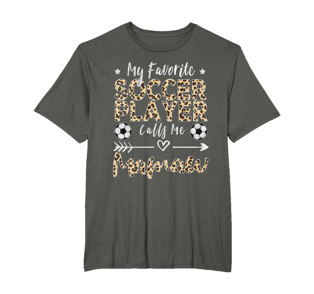 My Favorite Soccer Player Calls Me Mamaw T-Shirt - Trendy Graphic Unisex