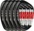 Screwgate Locking Carabiner Clip - Professional Rock Climbing Carabiner Screw Lock,Heavy Duty Carabiners for Climbing,Mountaineer,Hammock,Camping,Outdoor Equipment