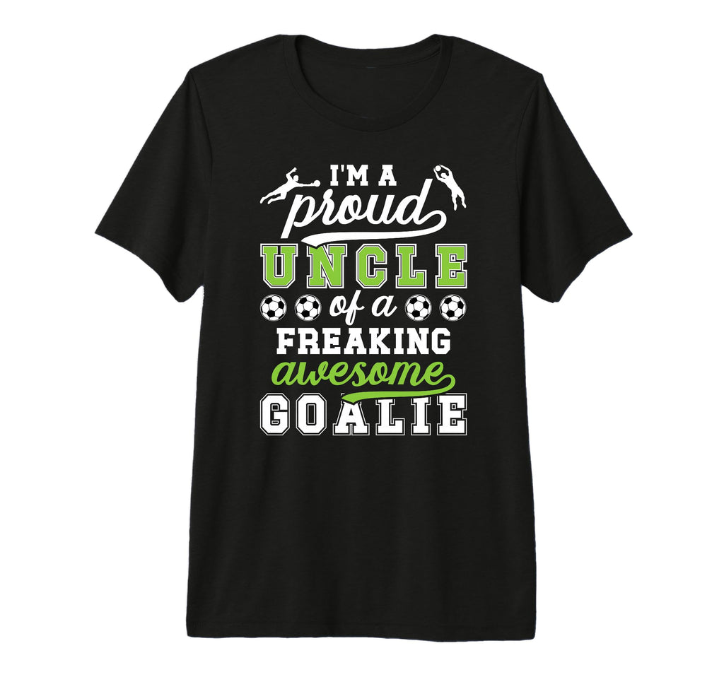 Mens Proud Soccer Goalkeeper Uncle T-Shirt - Trendy Graphic for Adults