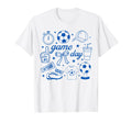 Preppy Game Day Soccer Mom T-Shirt - Casual Everyday Wear for Adults