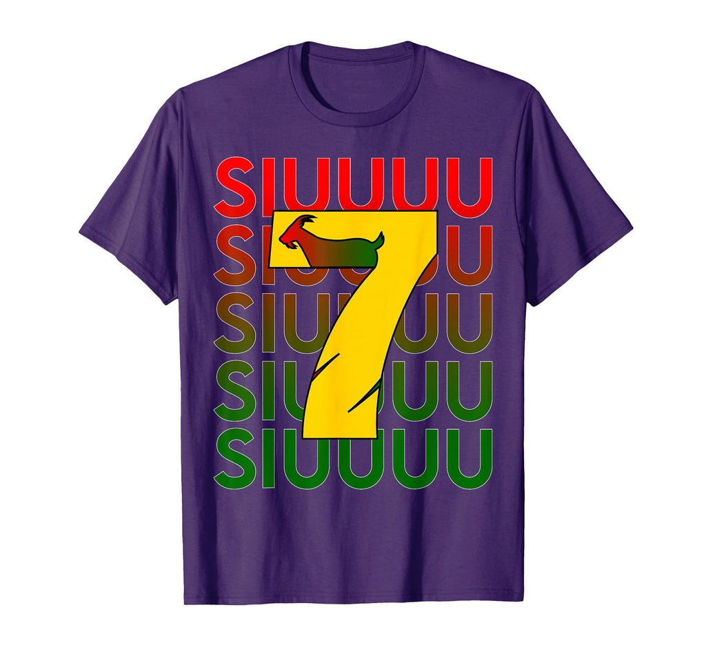 Siuuuu Goat Soccer Soccer Player T-Shirt - Casual Everyday Wear for Adults