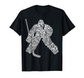 Ice Hockey Goalkeeper Ice Hockey T-Shirt - Custom Art Print Men Women