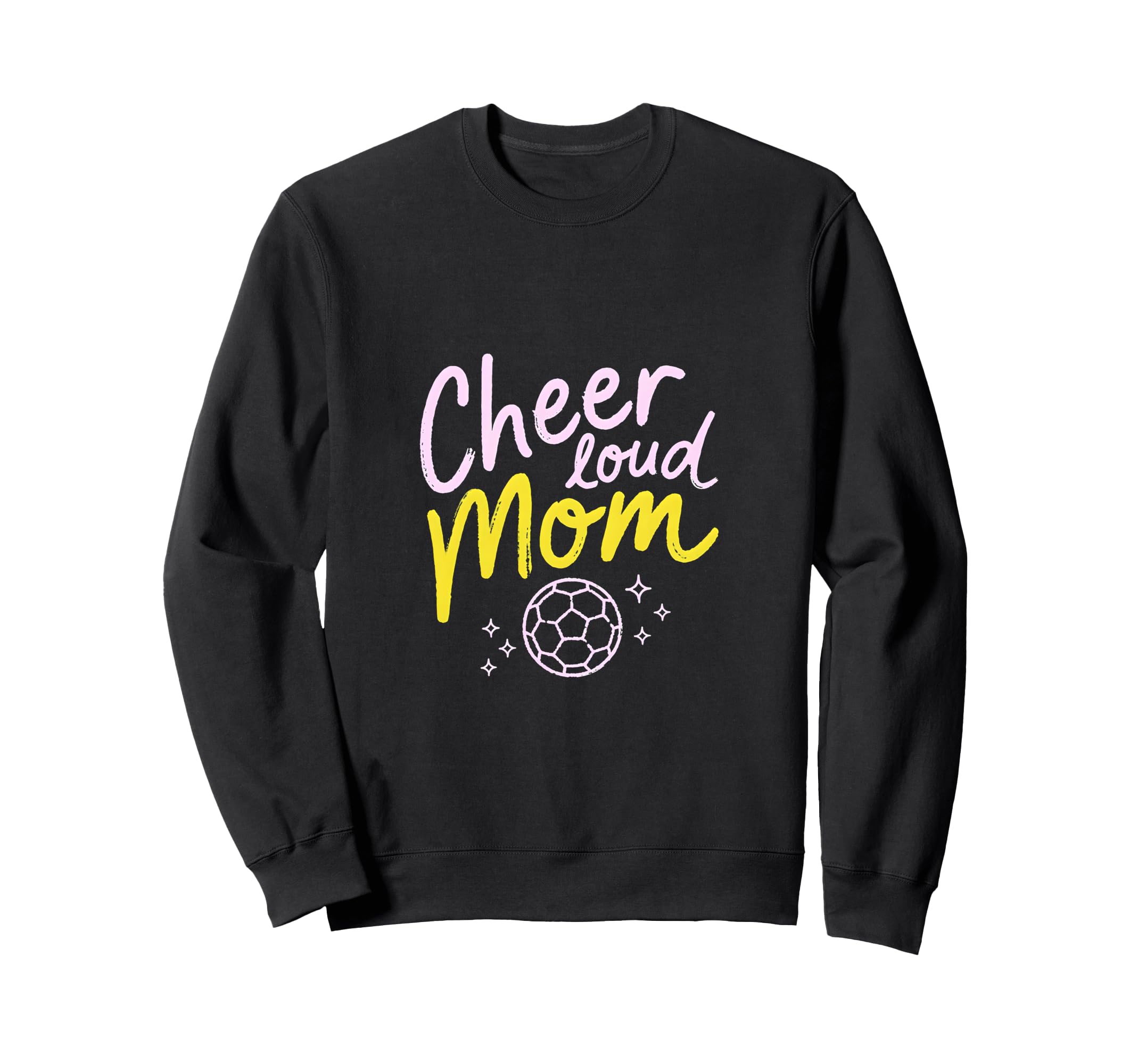 Cheer Loud Mom Soccer Parent Sweatshirt - Aesthetic Graphic Men Women