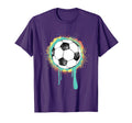 Soccer Ball Graffiti Paint T-Shirt - Casual Everyday Wear Unisex