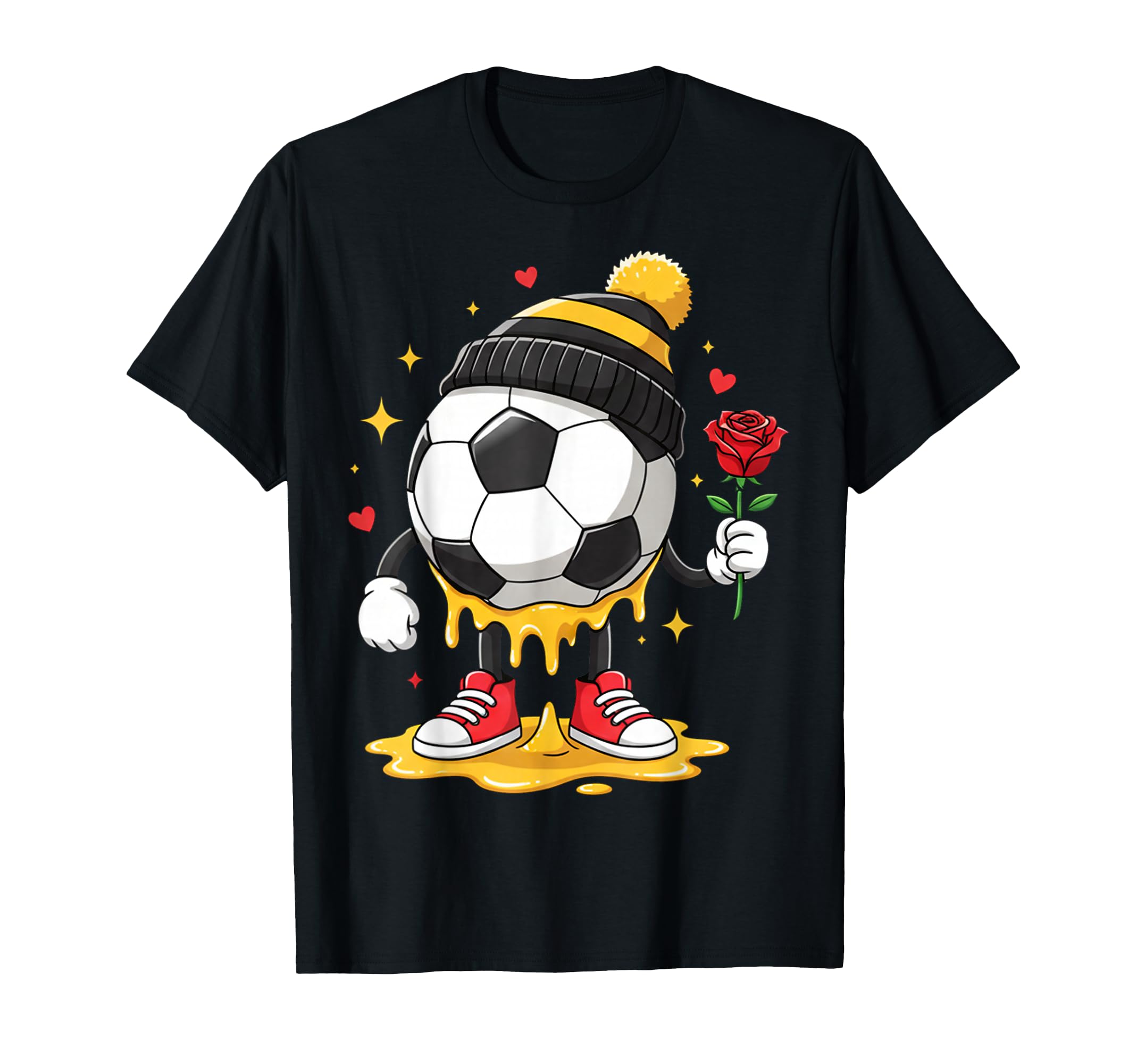Soccer Drip Valentine Valentines T-Shirt - Streetwear Style for Adults