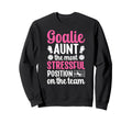 Funny Soccer Goalie Aunt Sweatshirt - Casual Everyday Wear for Adults