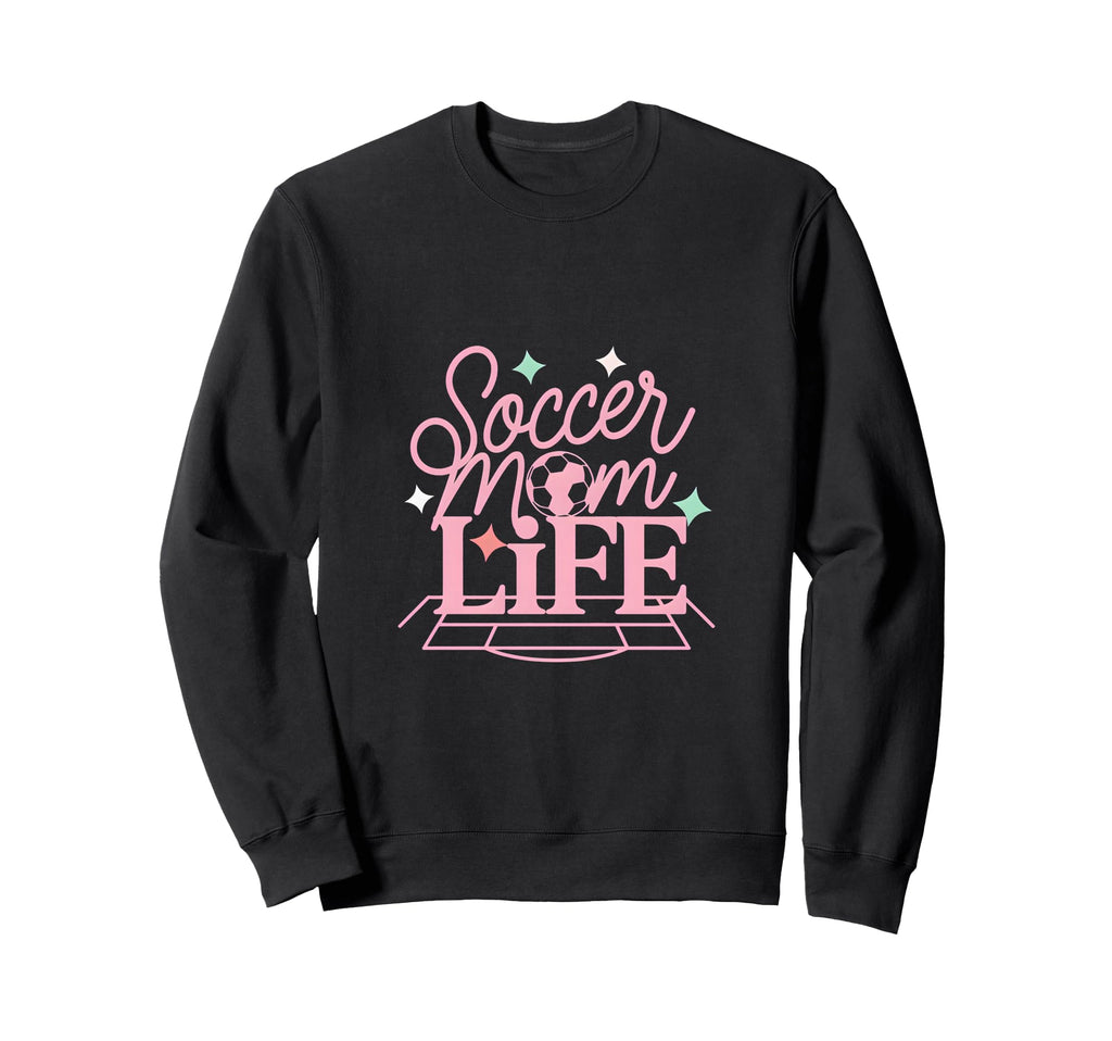 Soccer Mom Life Proud Sideline Sweatshirt - Minimalist Print for Adults