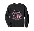 Soccer Mom Life Proud Sideline Sweatshirt - Minimalist Print for Adults
