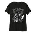 Newfoundland Motorbike Love Footbal T-Shirt - Casual Everyday Wear Unisex