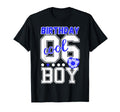 6Th Birthday Blue Soccer Football T-Shirt - Novelty Apparel for Adults