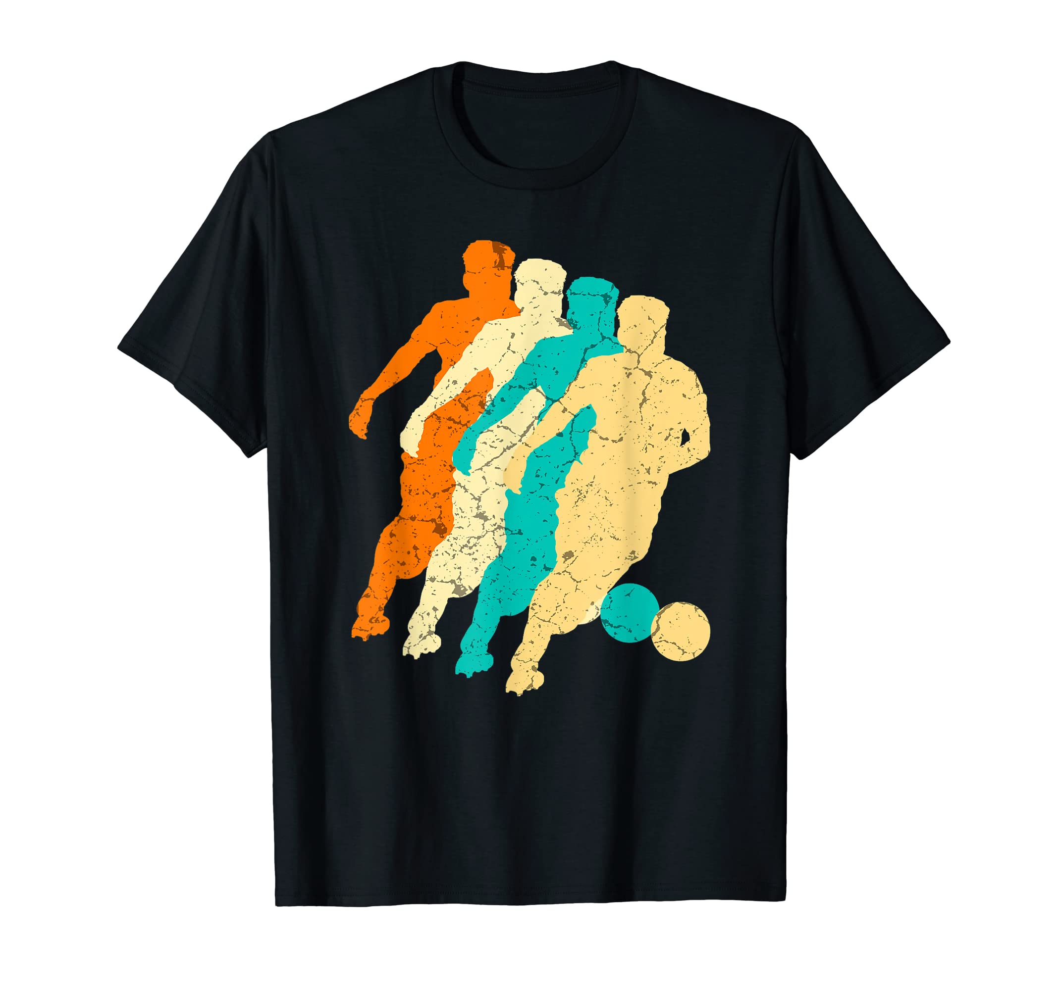 Soccer Player Colorful T-Shirt - Custom Art Print Men Women